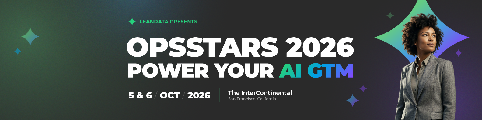OpsStars 2026 Promo image, Power your AI GTM, hosted by LeanData