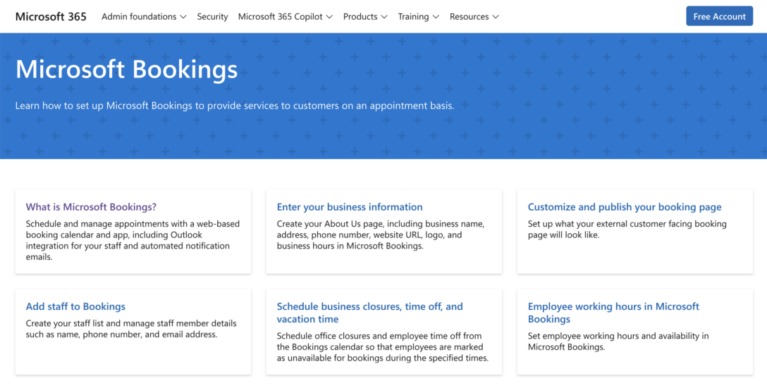 Microsoft Bookings