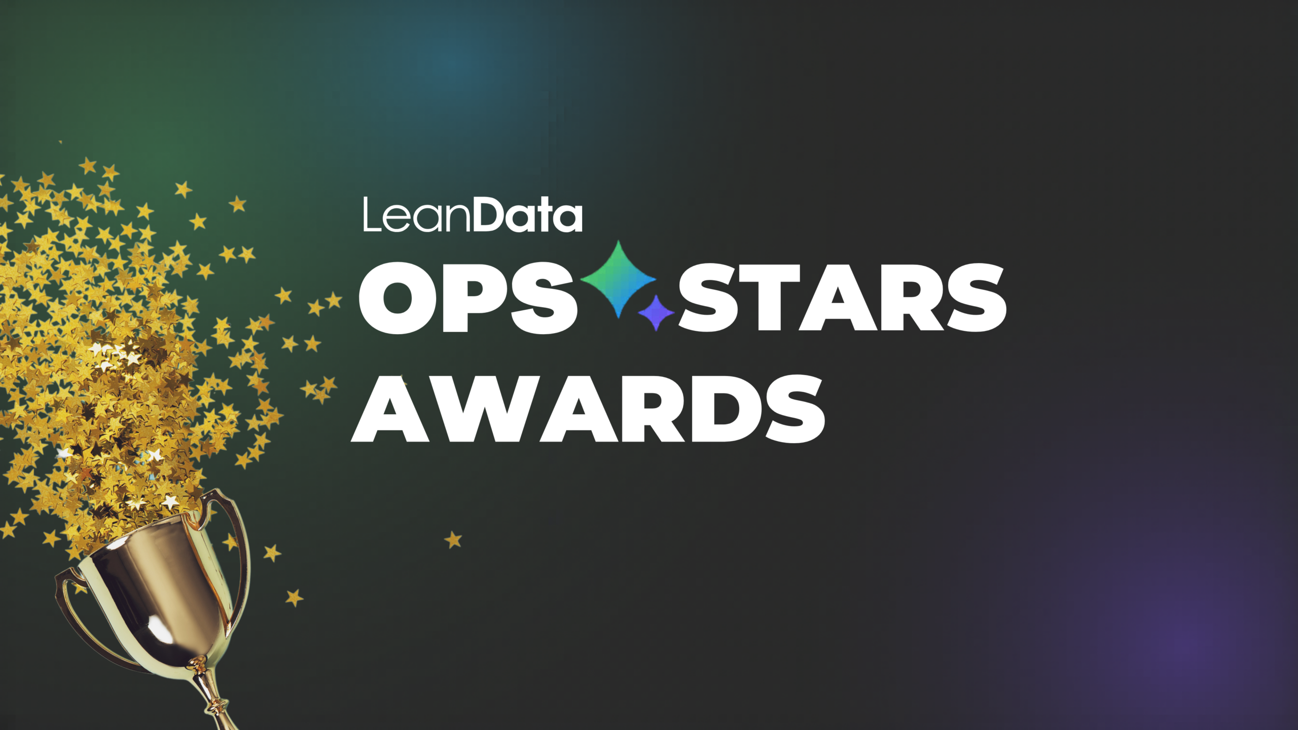 OpsStars 2026 awards with trophy and star glitter