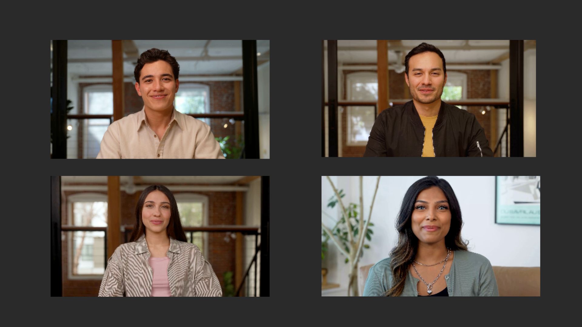 Headshots of four AI SDRS from Qualified