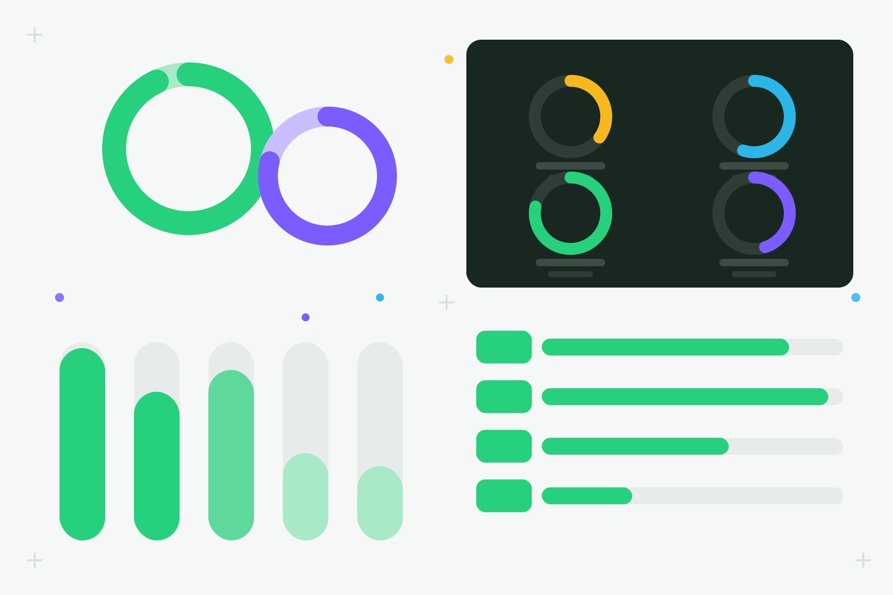 Abstract data visualization of AI GTM orchestration survey findings in LeanData green