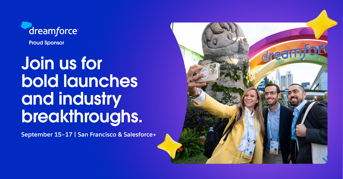 LeanData Dreamforce 2026 Sponsor Join us for bold launches and industry breakthroughs.
