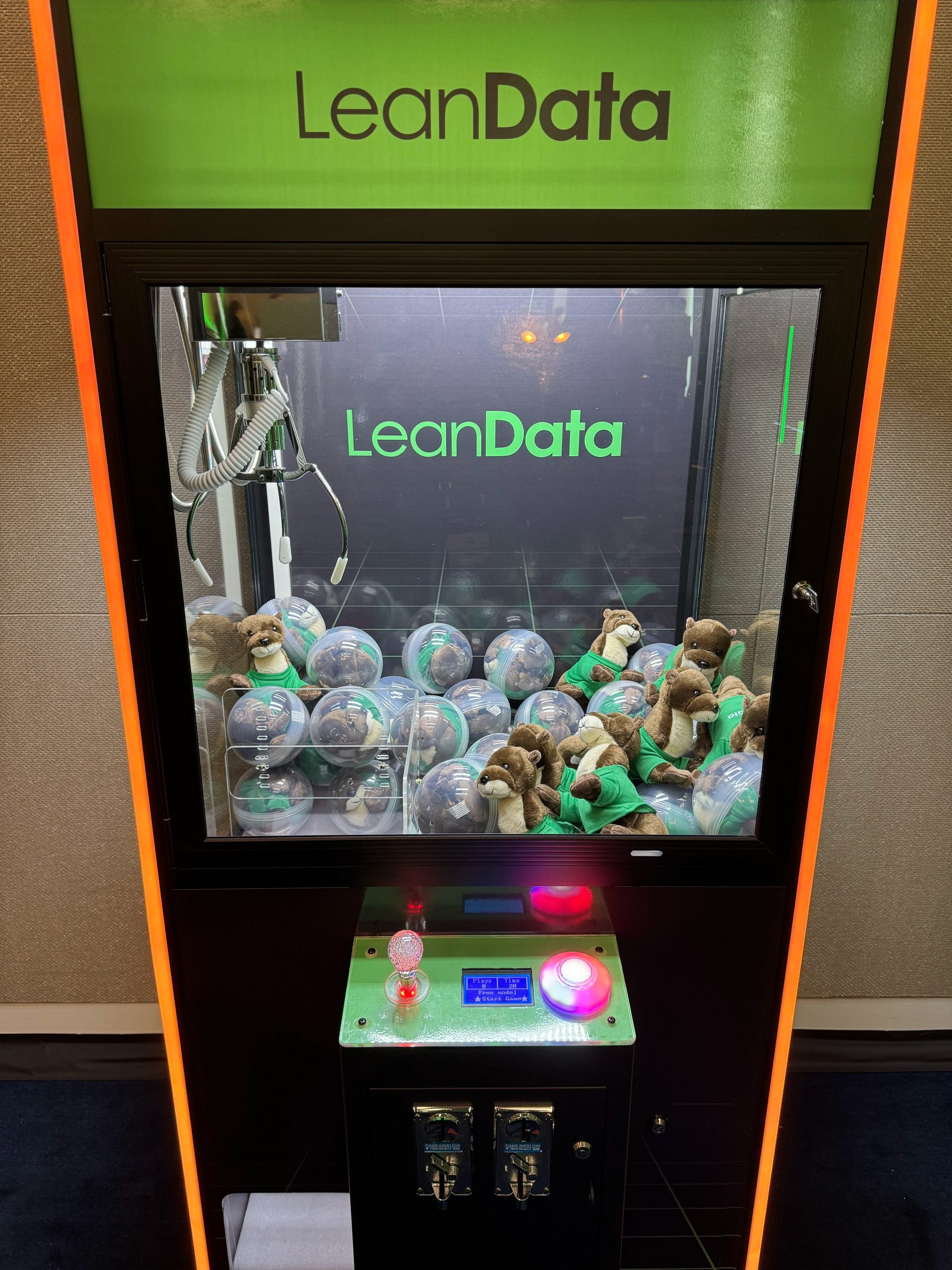 LeanData otter claw machine in the LD Clubhouse at OpsStars 2026