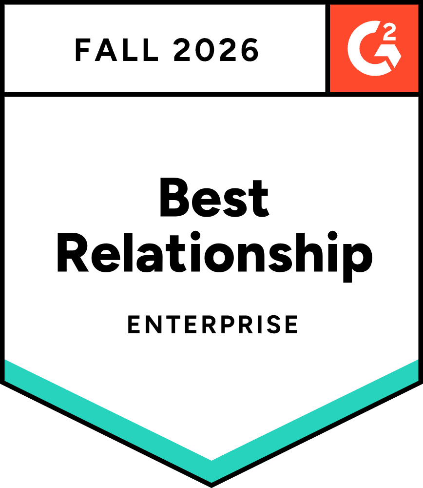 LeanData G2 Fall 2026 Best Relationship badge, Enterprise