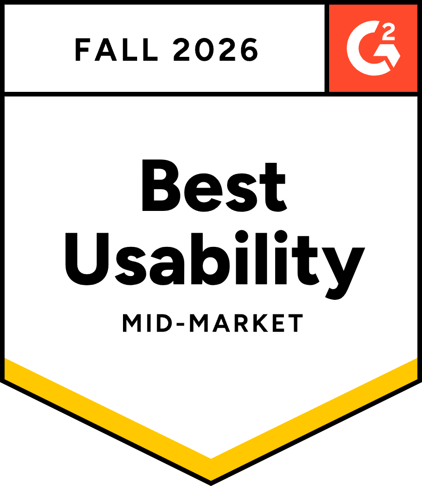 LeanData G2 Fall 2026 Best Usability badge, Mid-Market