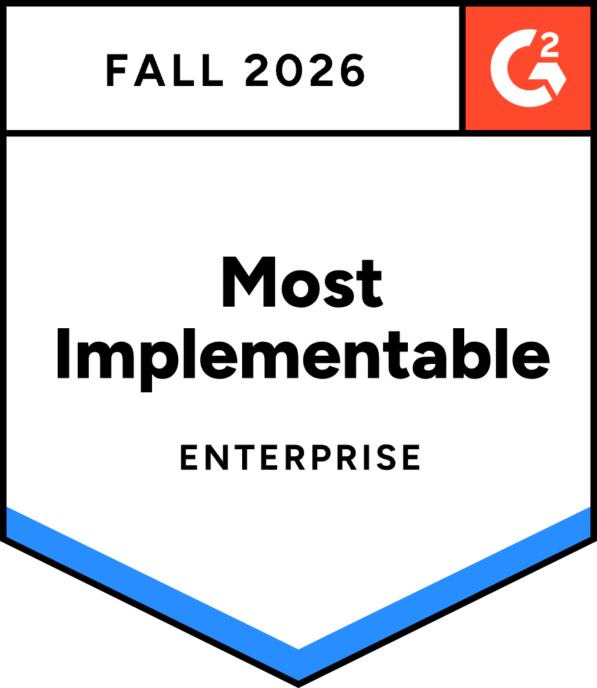 LeanData G2 Fall 2026 Most Implementable badge, Enterprise
